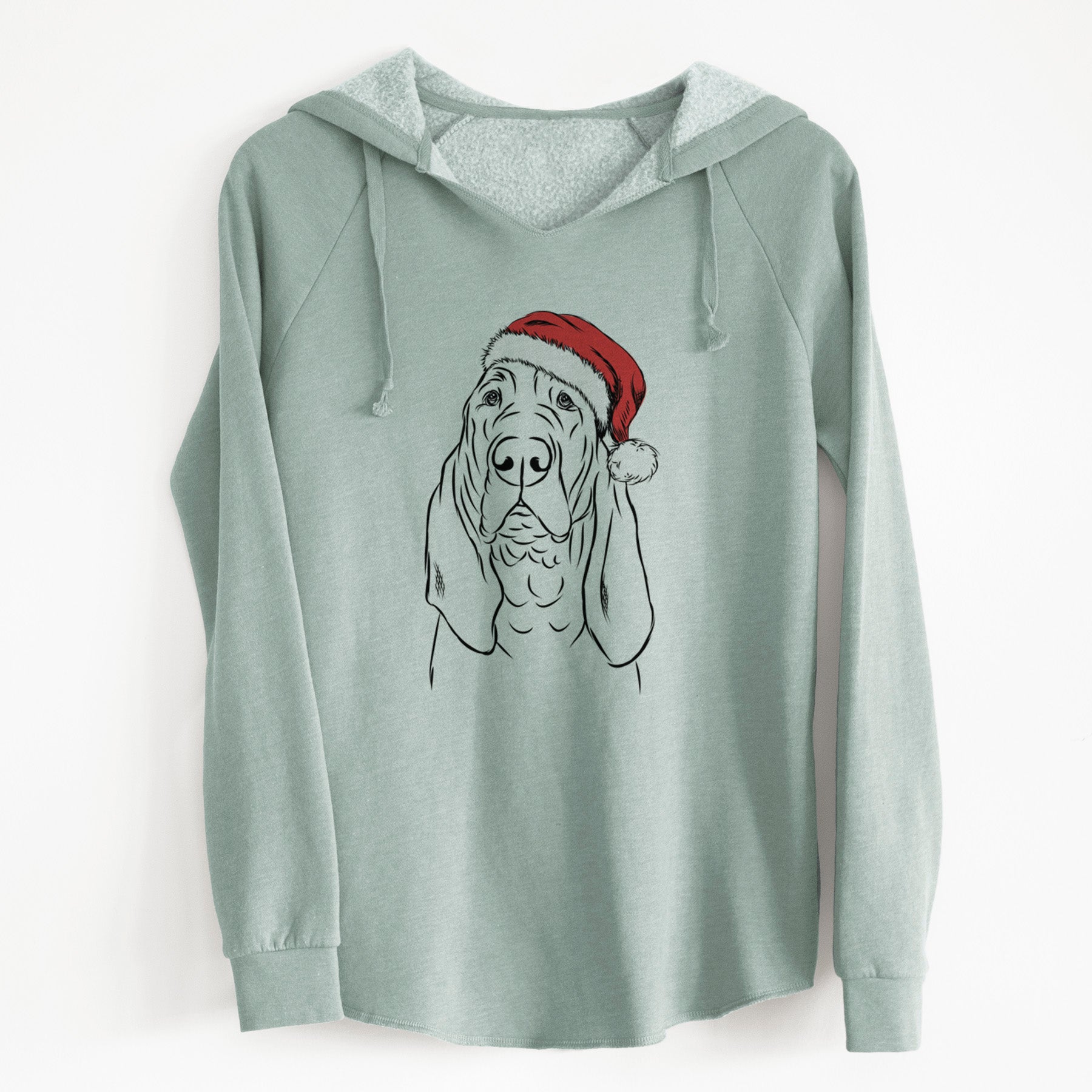 Santa Baron the Bloodhound - Cali Wave Hooded Sweatshirt