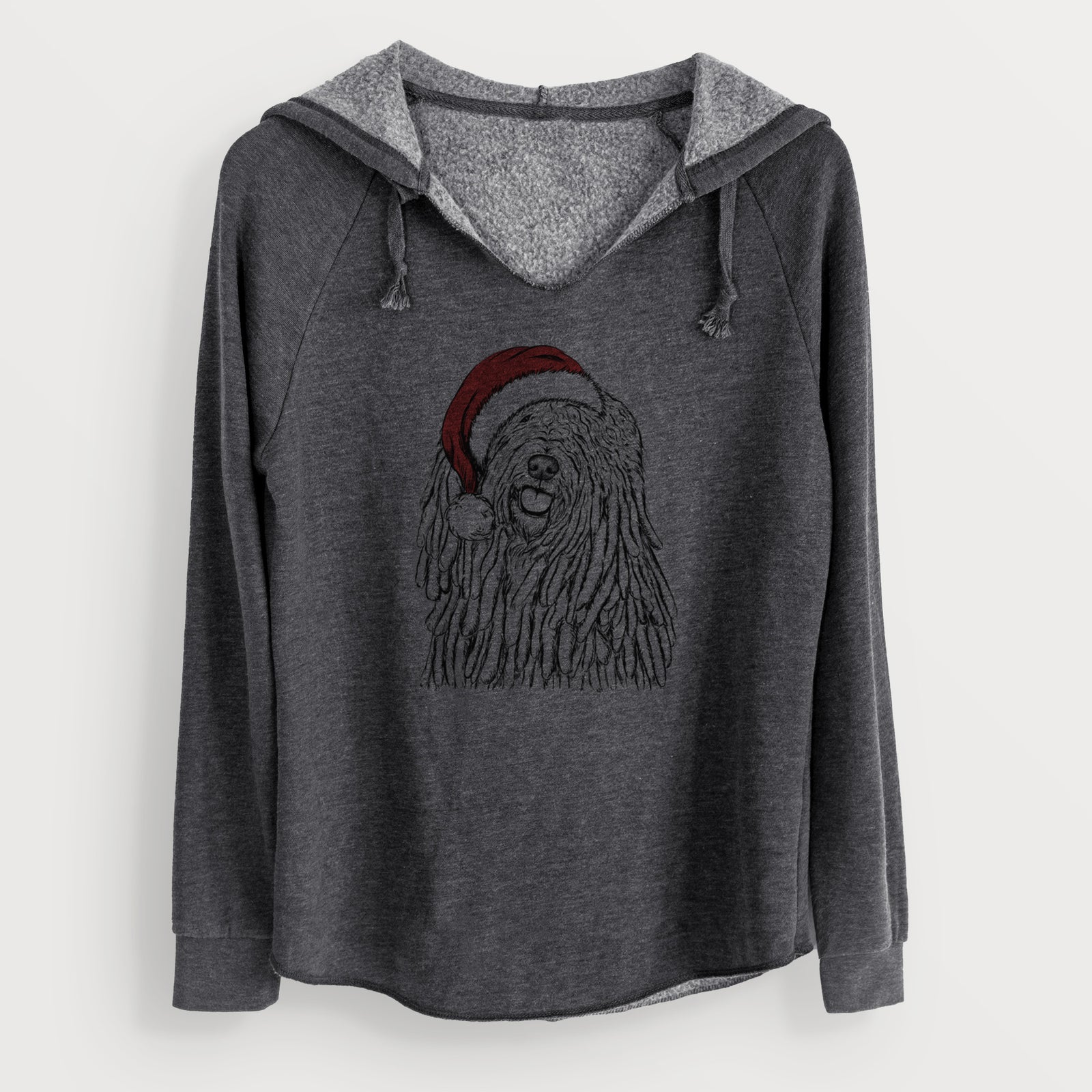 Santa Barry the Komondor - Cali Wave Hooded Sweatshirt