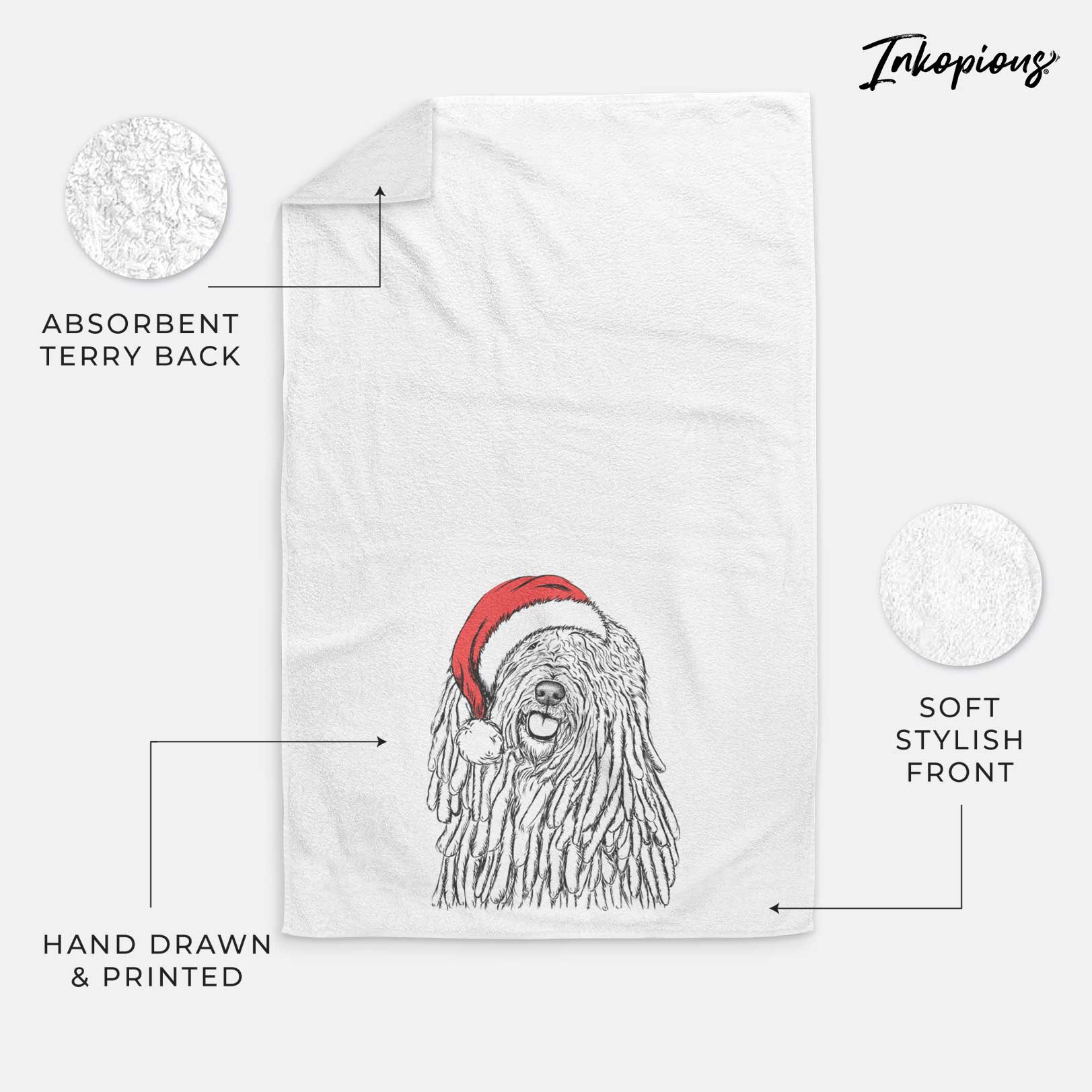 Barry the Komondor Decorative Hand Towel