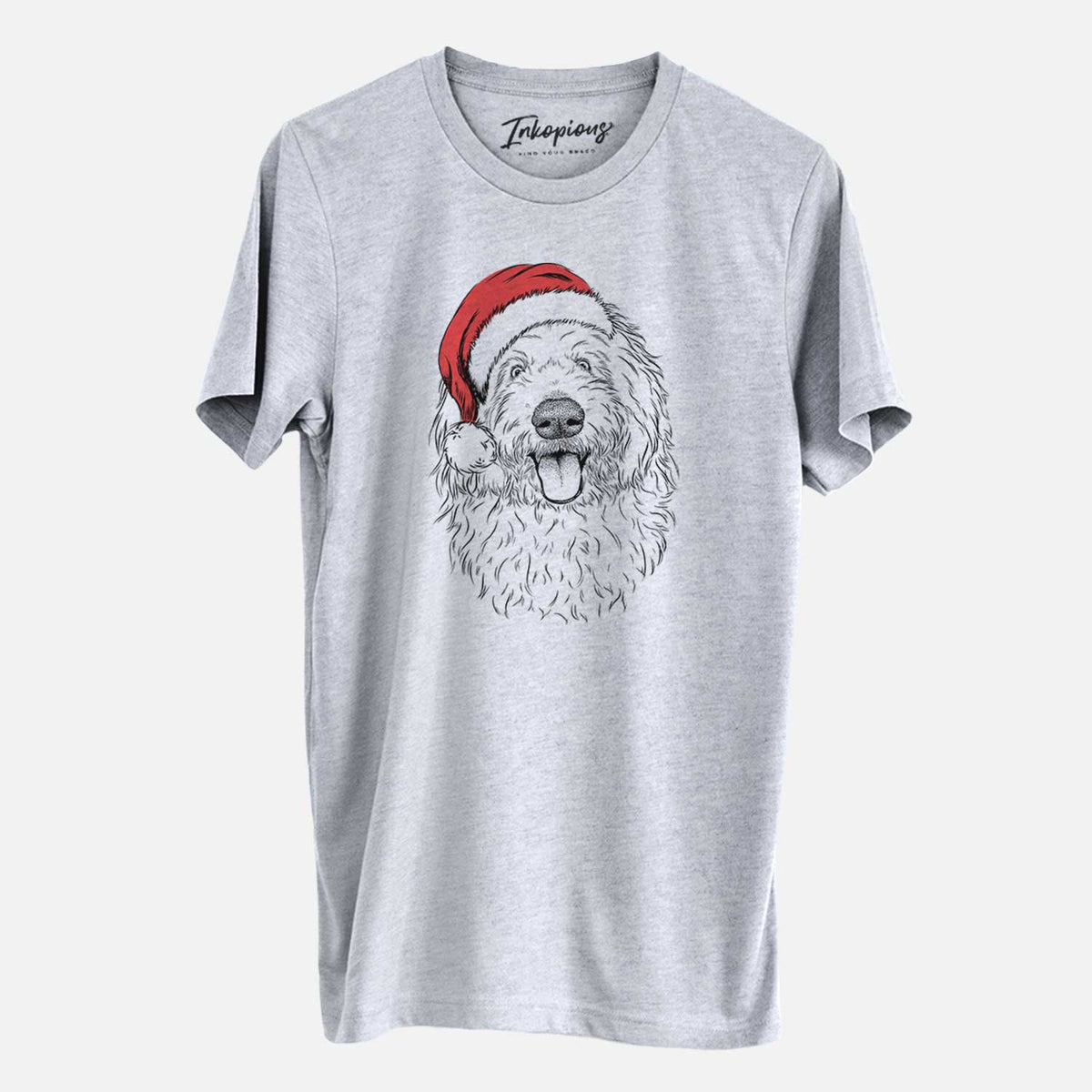 Santa Barry the Old English Sheepdog - Unisex Crewneck
