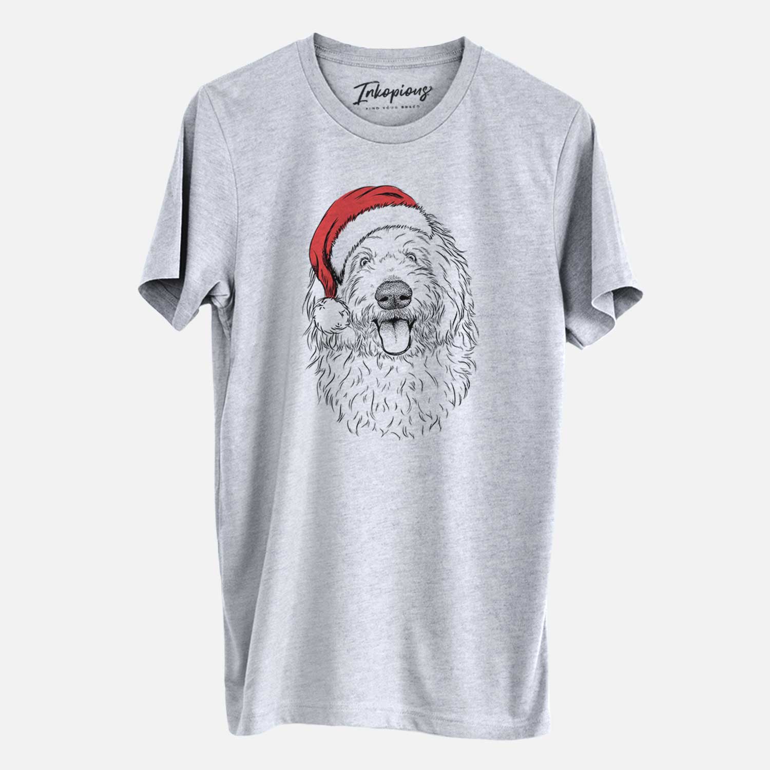 Santa Barry the Old English Sheepdog - Unisex Crewneck