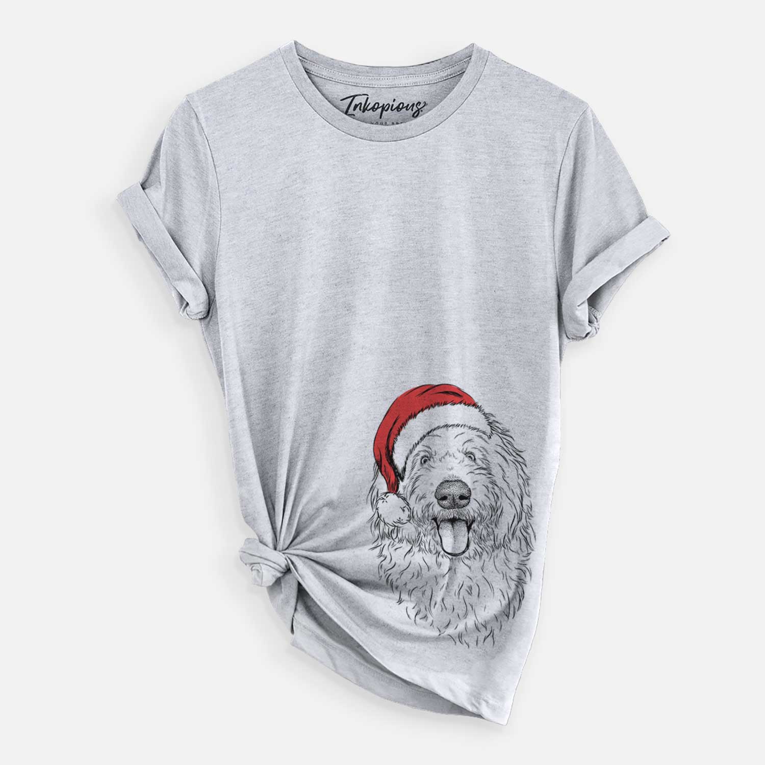 Santa Barry the Old English Sheepdog - Unisex Crewneck