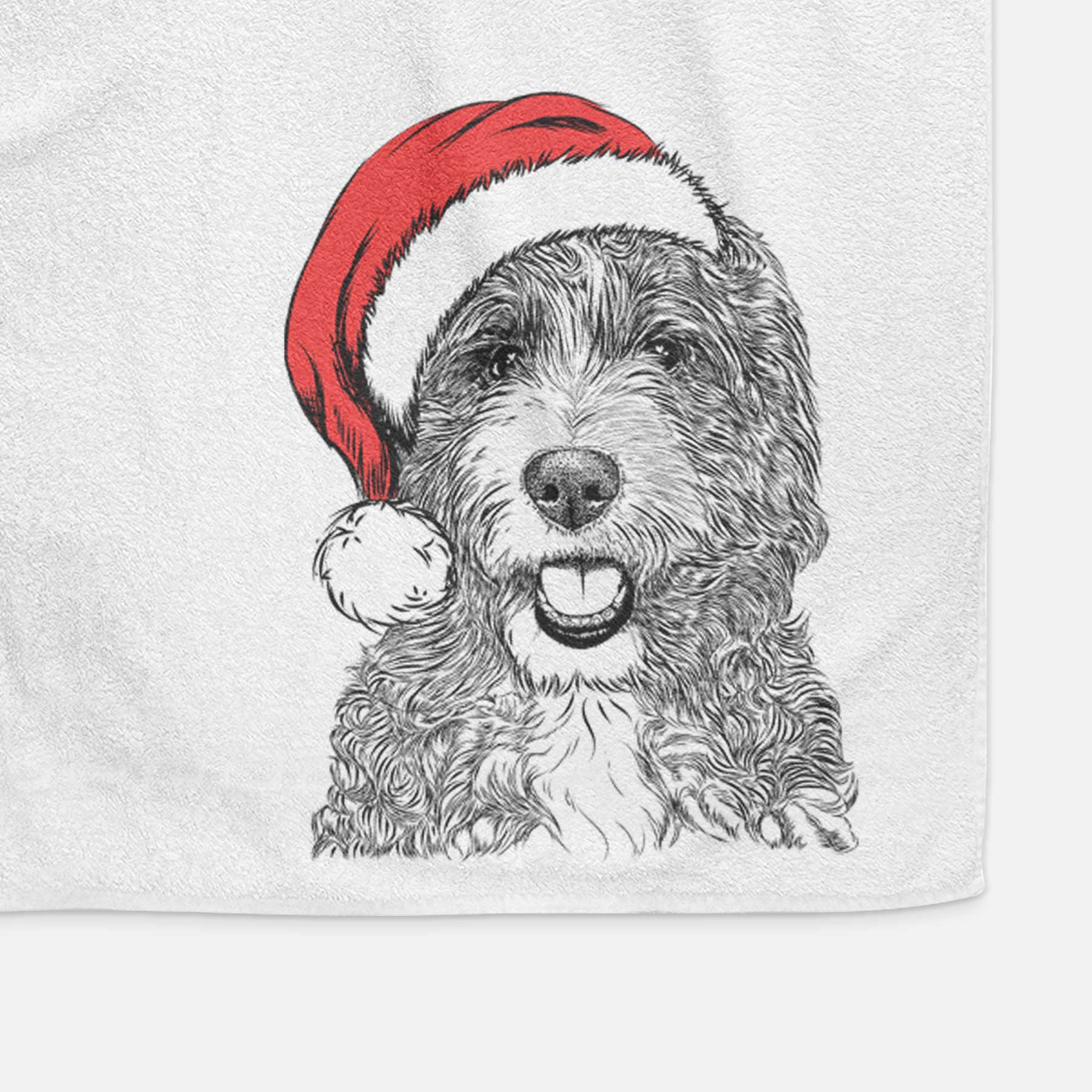 Bash the Bernedoodle Decorative Hand Towel