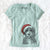 Santa Bash the Bernedoodle - Women's V-neck Shirt