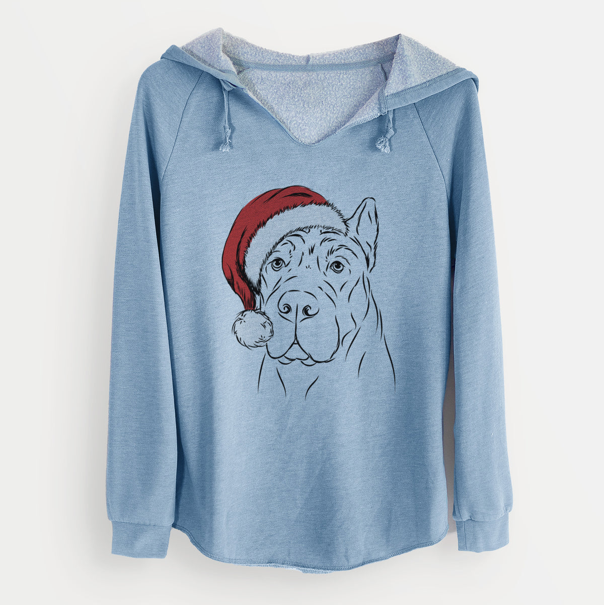 Santa Bearson the Cane Corso - Cali Wave Hooded Sweatshirt