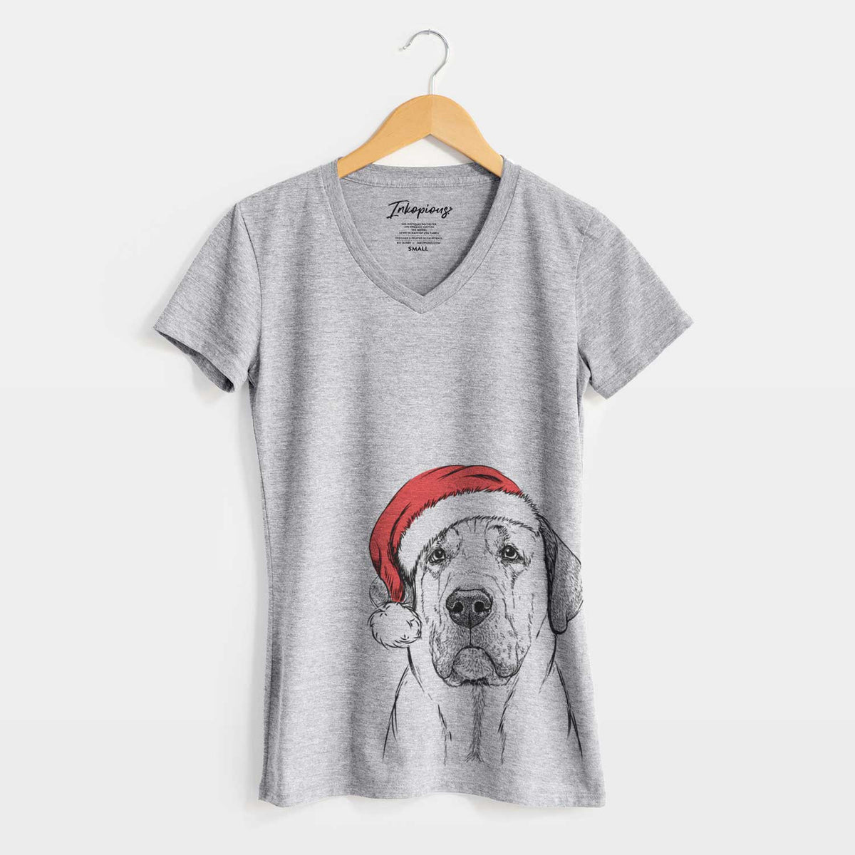 Santa Beau the Broholmer - Women's V-neck Shirt