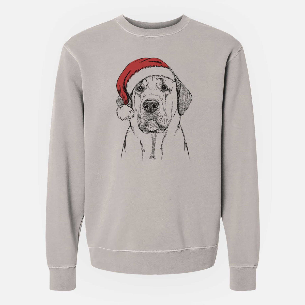 Santa Beau the Broholmer - Unisex Pigment Dyed Crew Sweatshirt