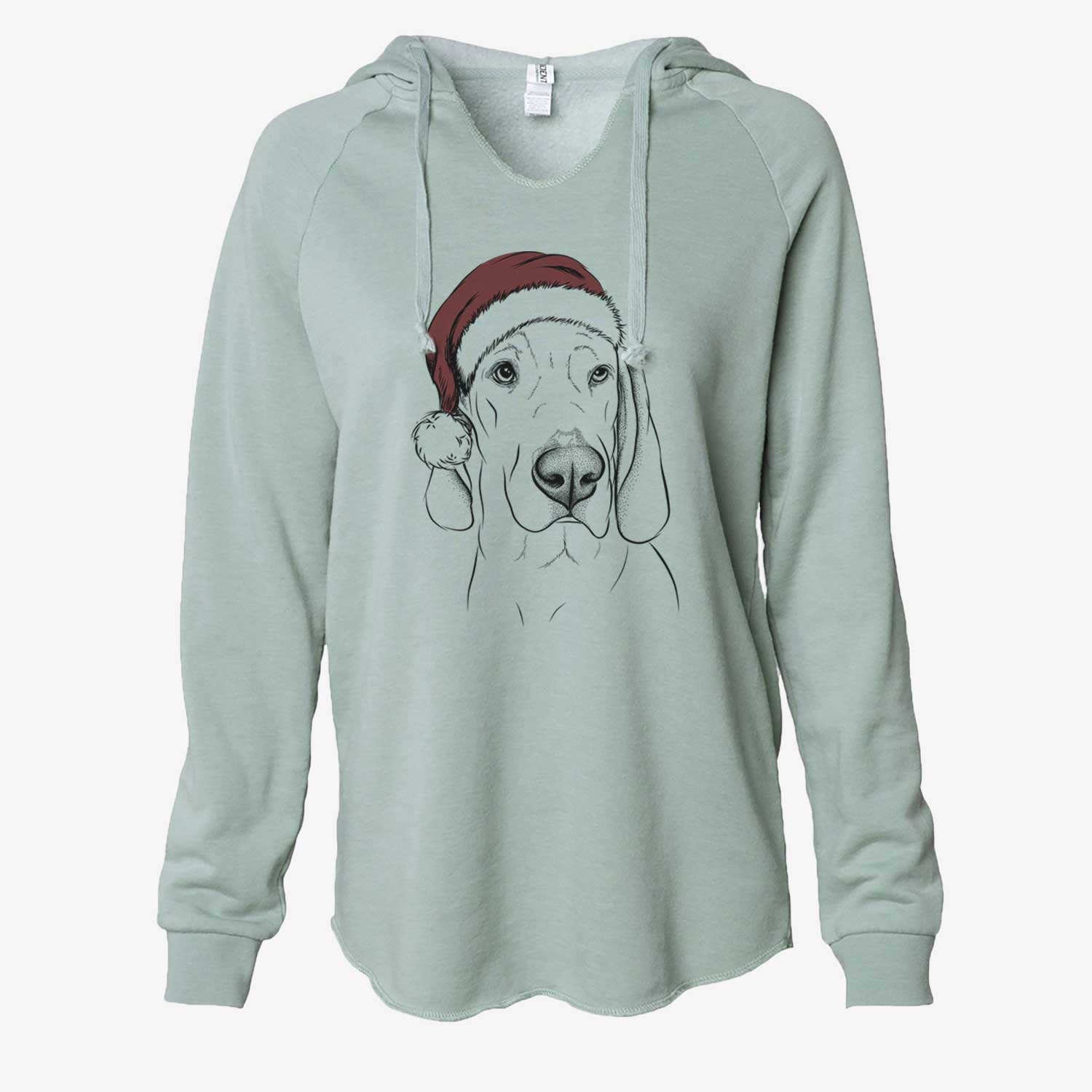 Beauregard the American Redbone Coonhound - Cali Wave Hooded Sweatshirt