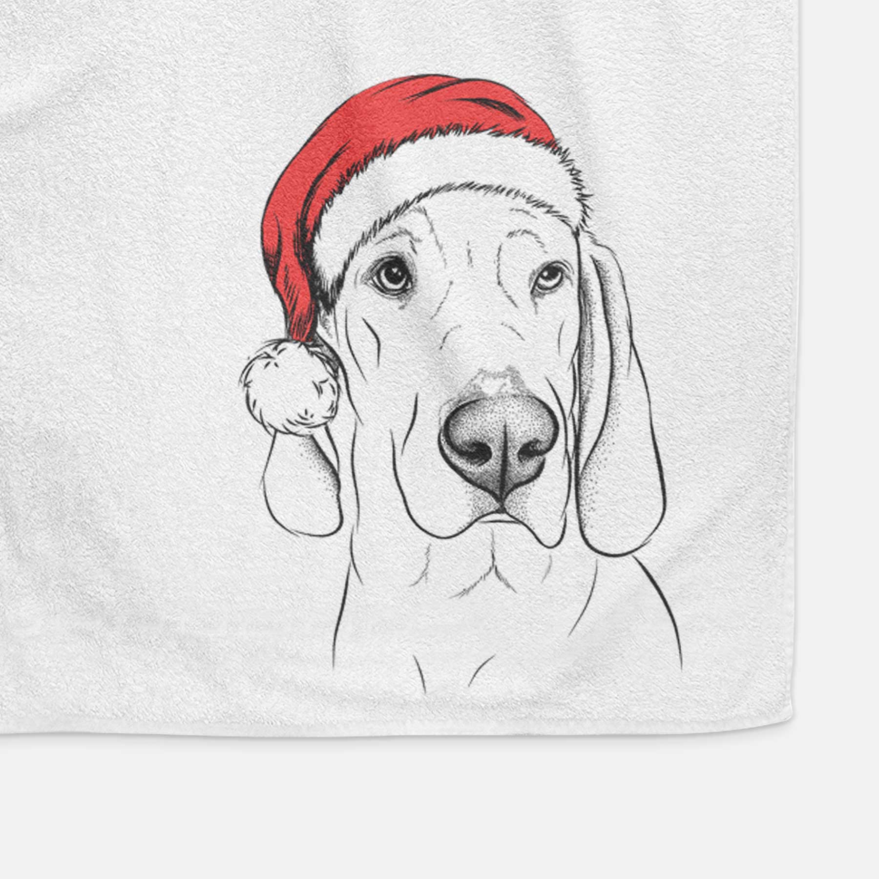 Beauregard the American Redbone Coonhound Decorative Hand Towel