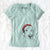 Santa Beauregard the American Redbone Coonhound - Women's V-neck Shirt