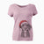 Santa Beaver the Hound Mix - Women's V-neck Shirt