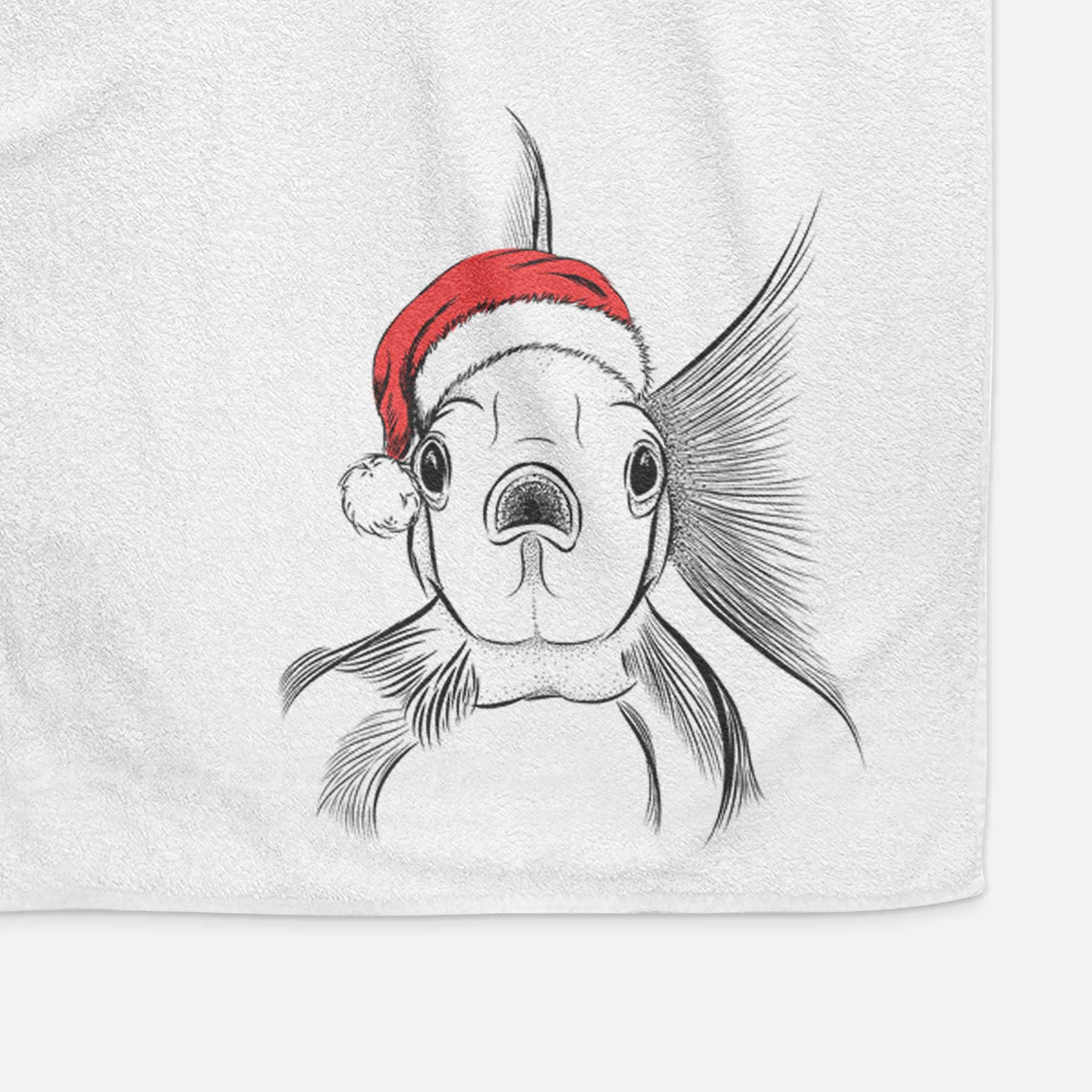 Beefcake the Goldfish Decorative Hand Towel