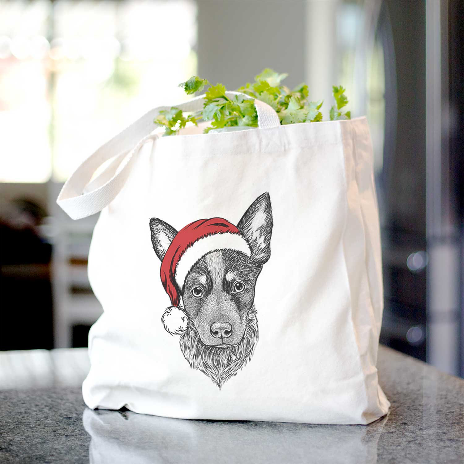 Bella the Blue Heeler Puppy - Tote Bag