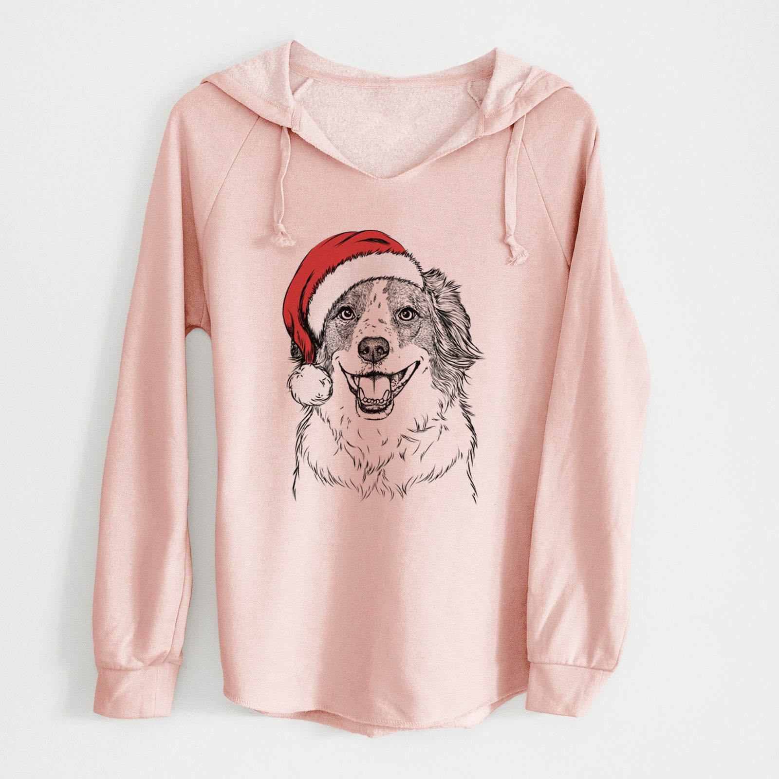 Santa Belle the Australian Shepherd Mix - Cali Wave Hooded Sweatshirt