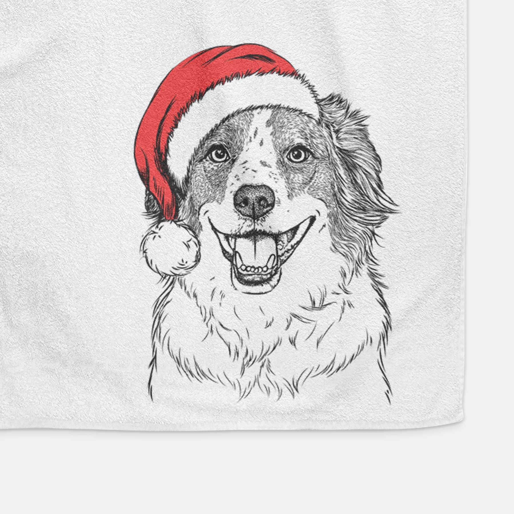 Belle the Australian Shepherd Mix Decorative Hand Towel