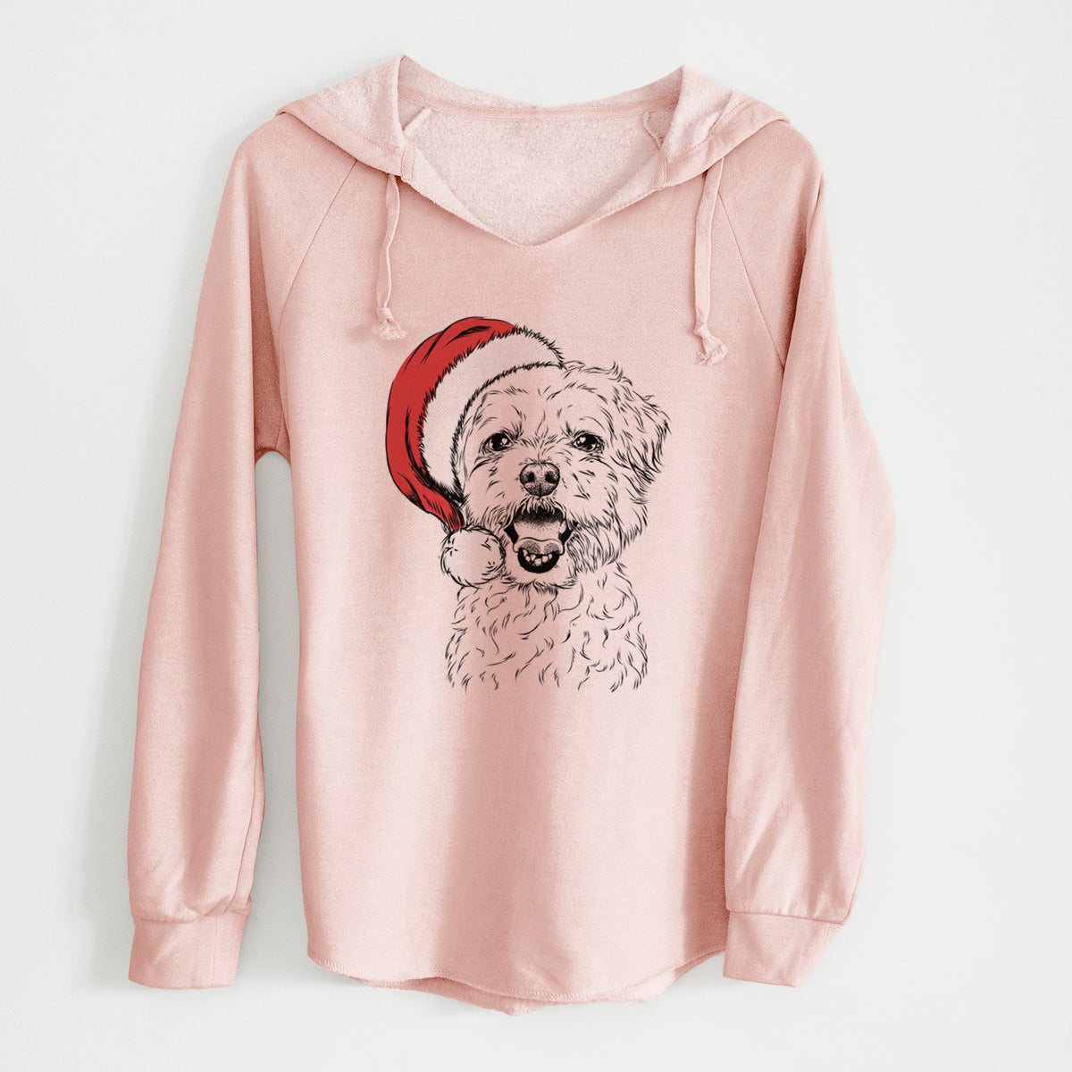 Santa Belle the Maltipoo - Cali Wave Hooded Sweatshirt