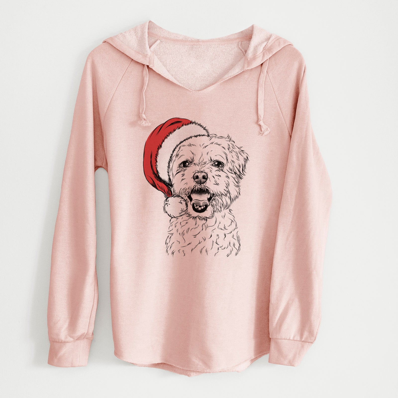 Santa Belle the Maltipoo - Cali Wave Hooded Sweatshirt
