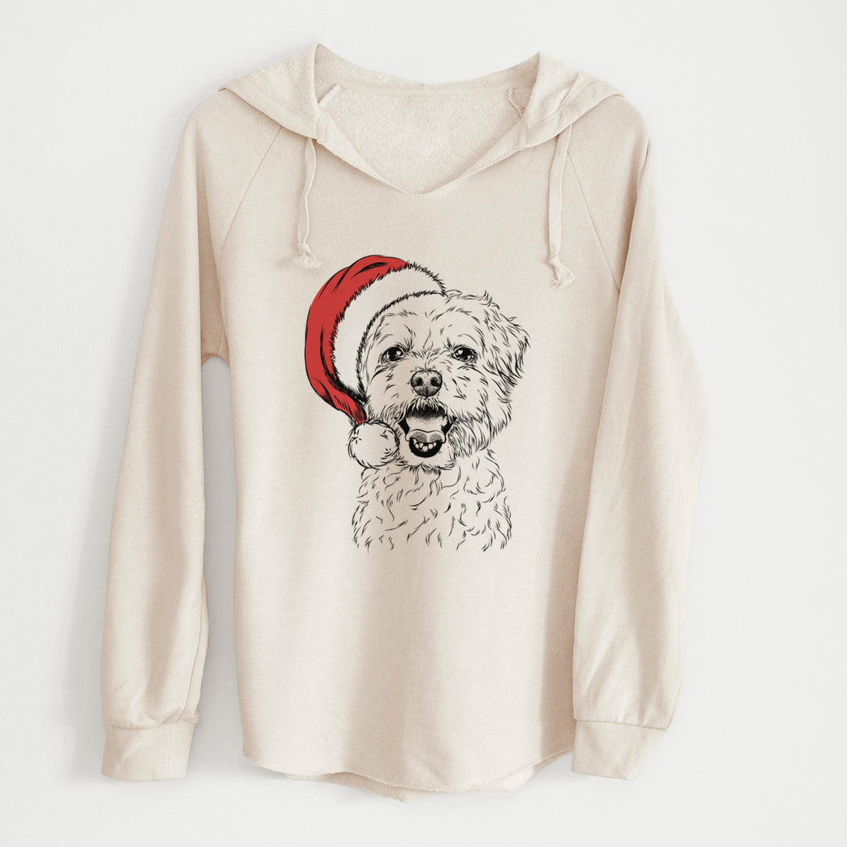 Santa Belle the Maltipoo - Cali Wave Hooded Sweatshirt