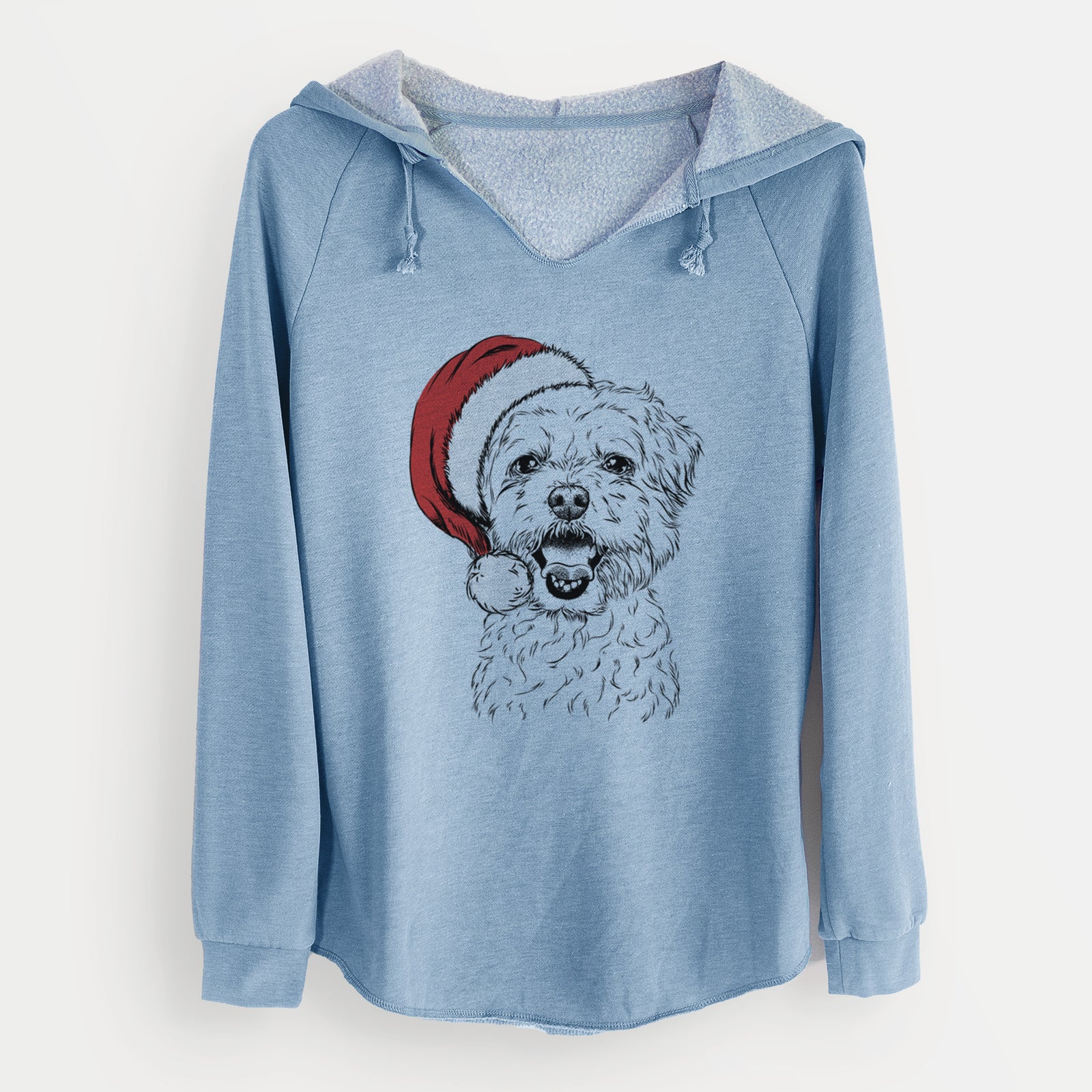 Santa Belle the Maltipoo - Cali Wave Hooded Sweatshirt
