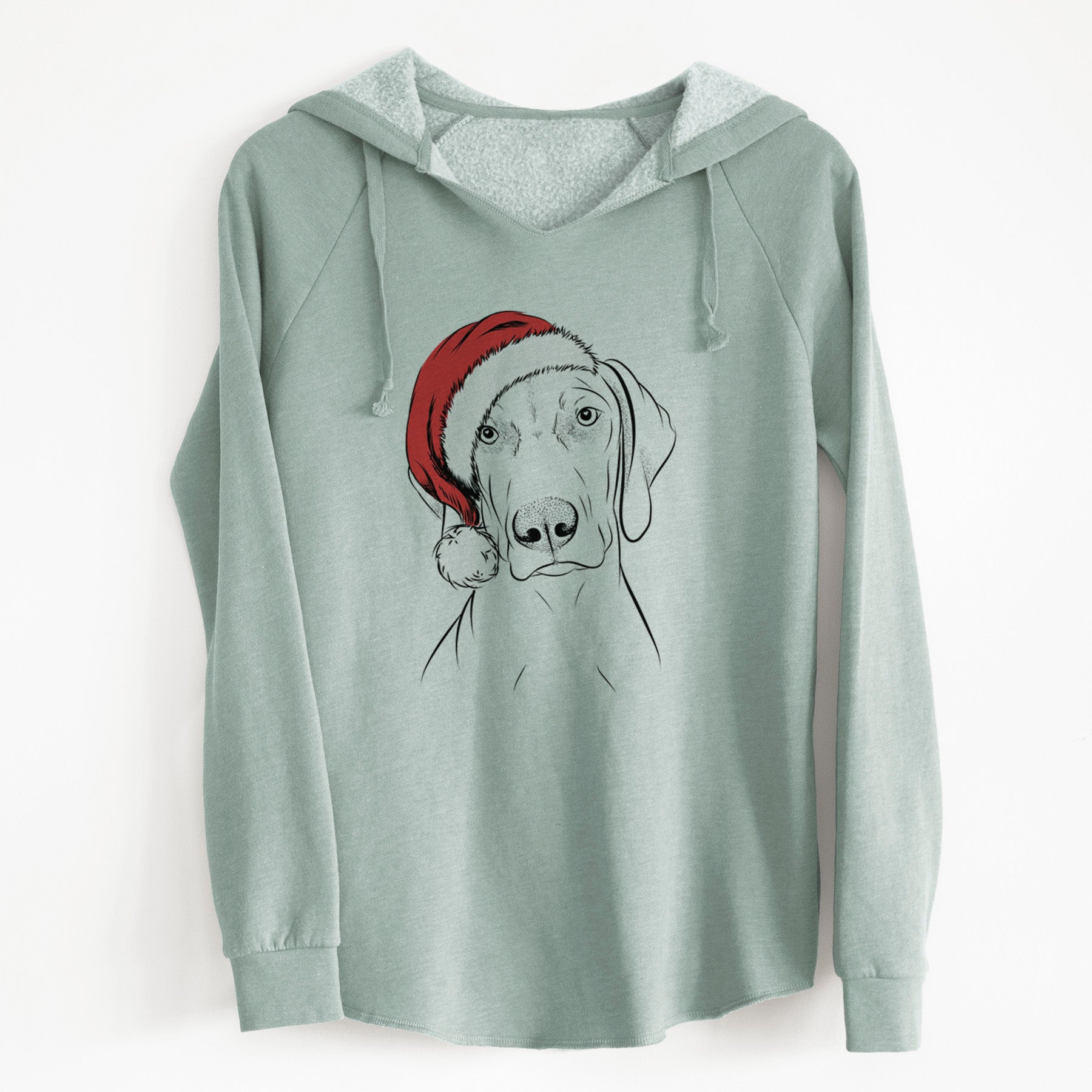 Santa Benelli the Vizsla - Cali Wave Hooded Sweatshirt