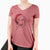 Santa Benelli the Vizsla - Women's V-neck Shirt