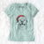 Santa Bennett the Golden Retriever - Women's V-neck Shirt