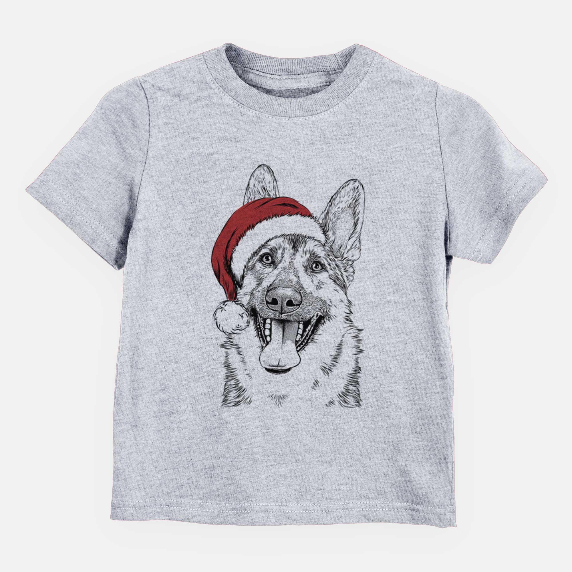 Santa Benson the German Shepherd - Kids/Youth/Toddler Shirt