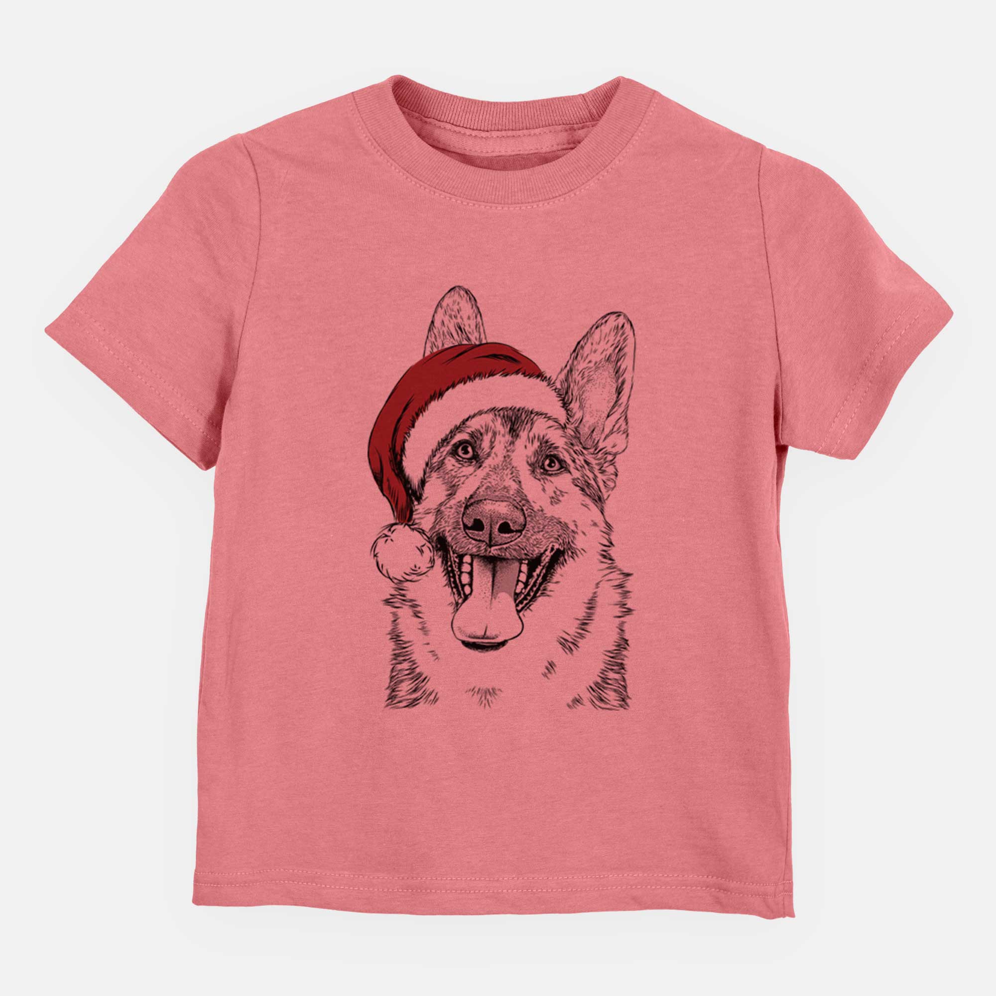 Santa Benson the German Shepherd - Kids/Youth/Toddler Shirt