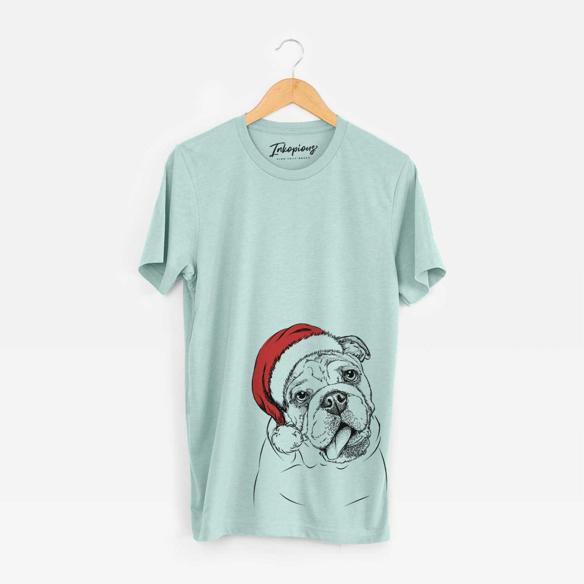 Santa Benson the English Bulldog - Unisex Crewneck
