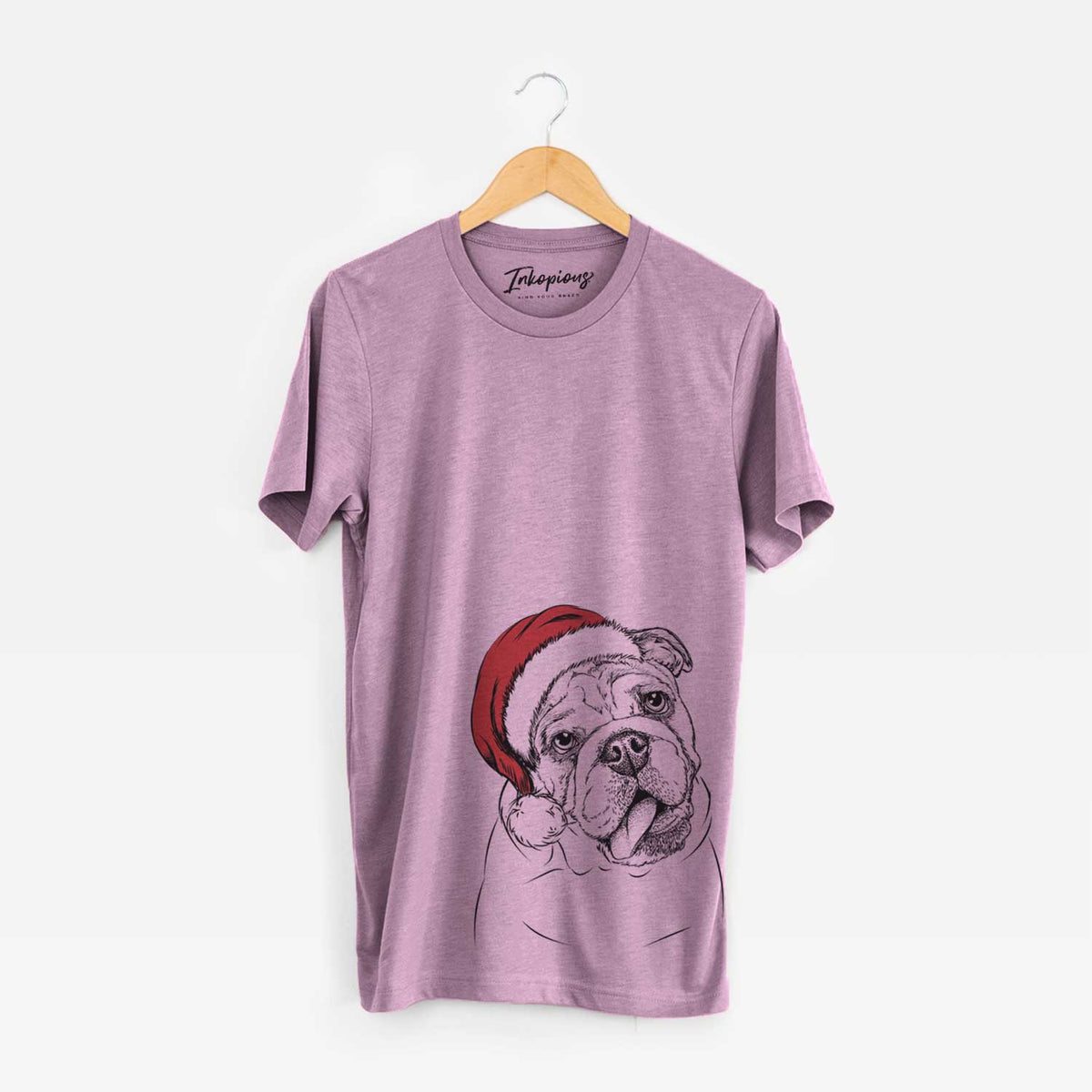Santa Benson the English Bulldog - Unisex Crewneck