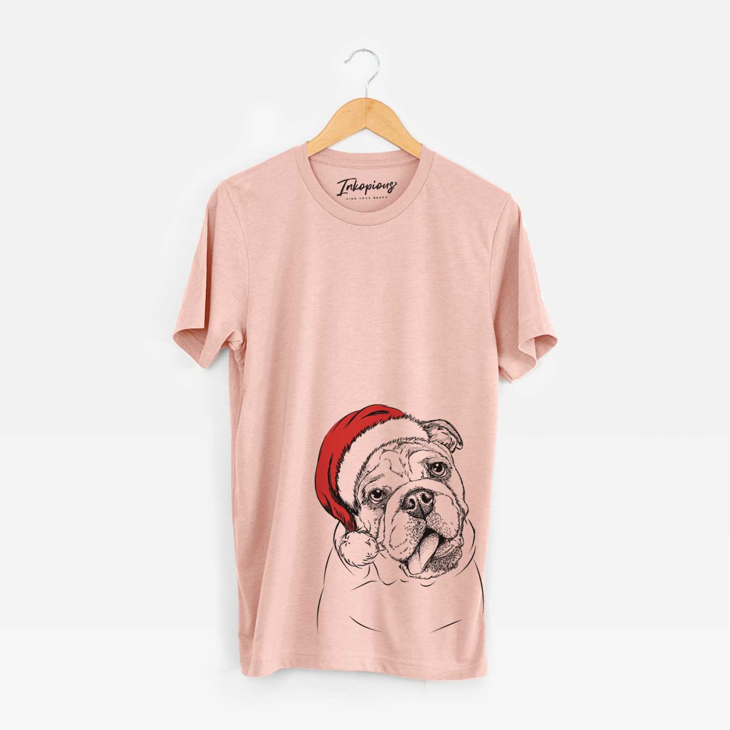Santa Benson the English Bulldog - Unisex Crewneck