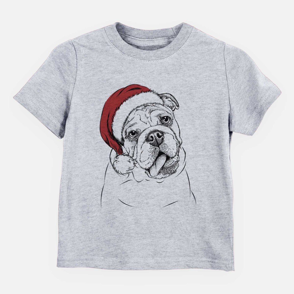 Santa Benson the English Bulldog - Kids/Youth/Toddler Shirt