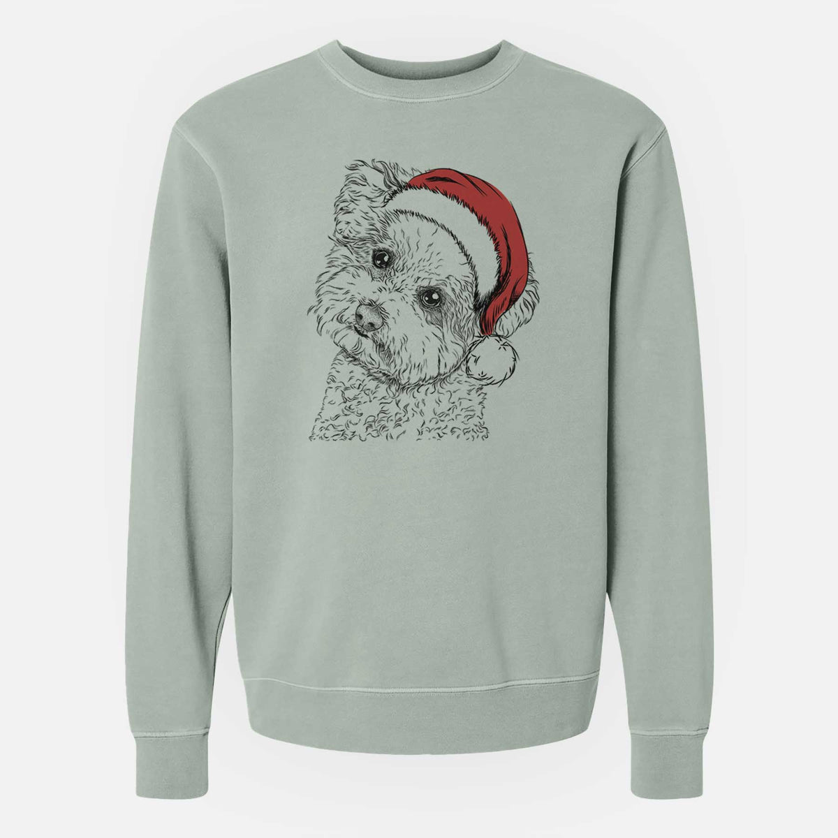Santa Bento the Bolognese - Unisex Pigment Dyed Crew Sweatshirt
