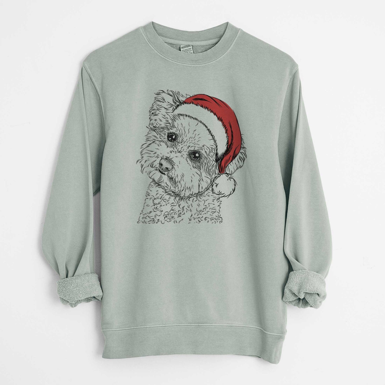 Santa Bento the Bolognese - Unisex Pigment Dyed Crew Sweatshirt