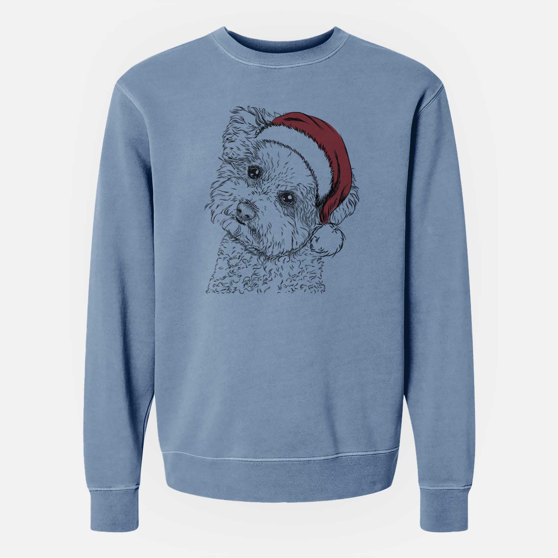 Santa Bento the Bolognese - Unisex Pigment Dyed Crew Sweatshirt