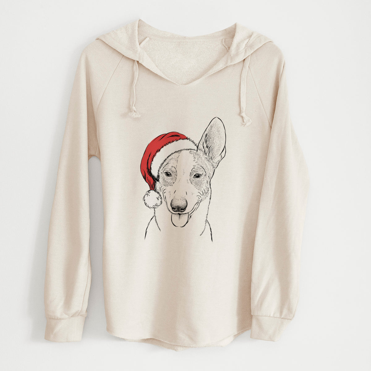 Santa Berlin the Carolina Dog - Cali Wave Hooded Sweatshirt