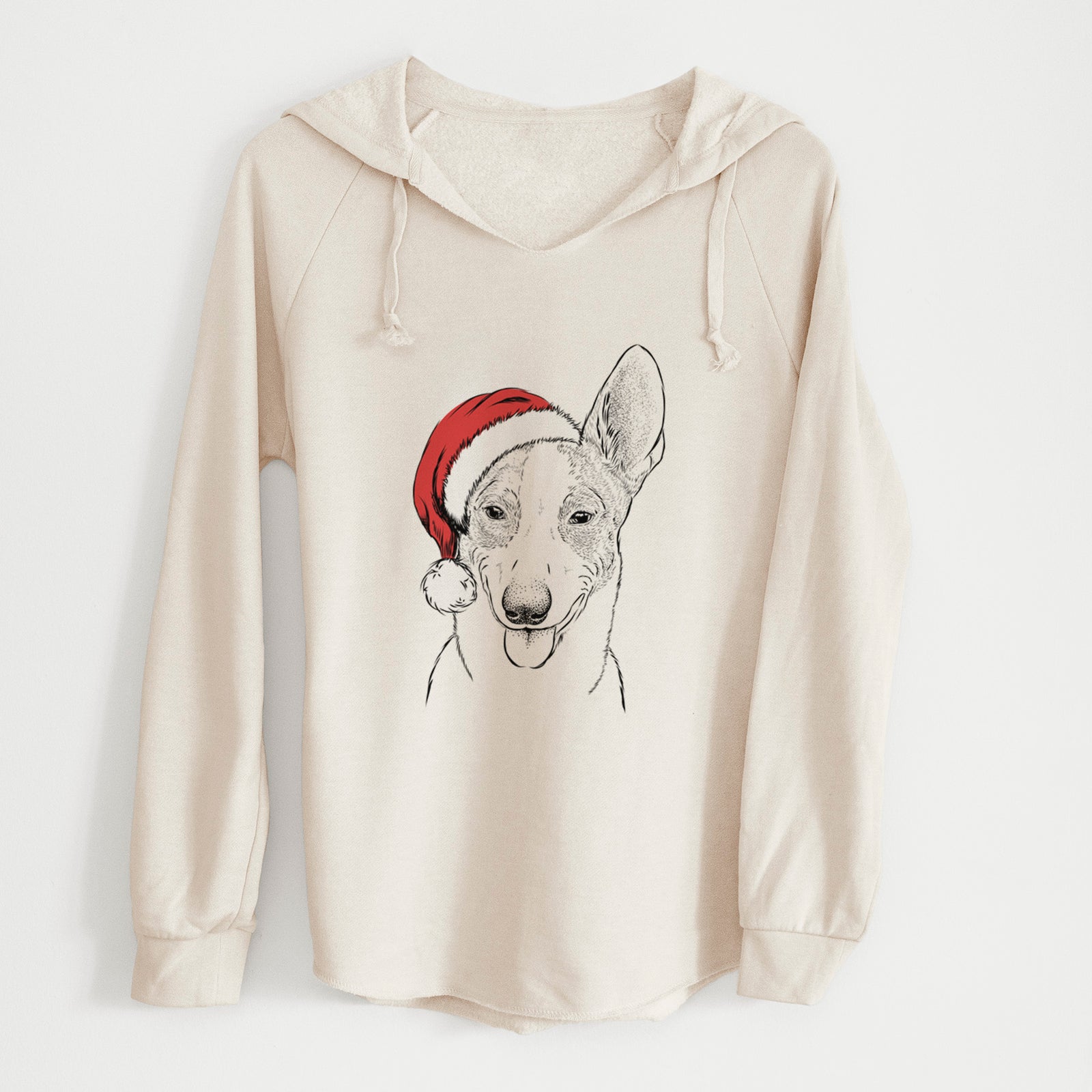 Santa Berlin the Carolina Dog - Cali Wave Hooded Sweatshirt