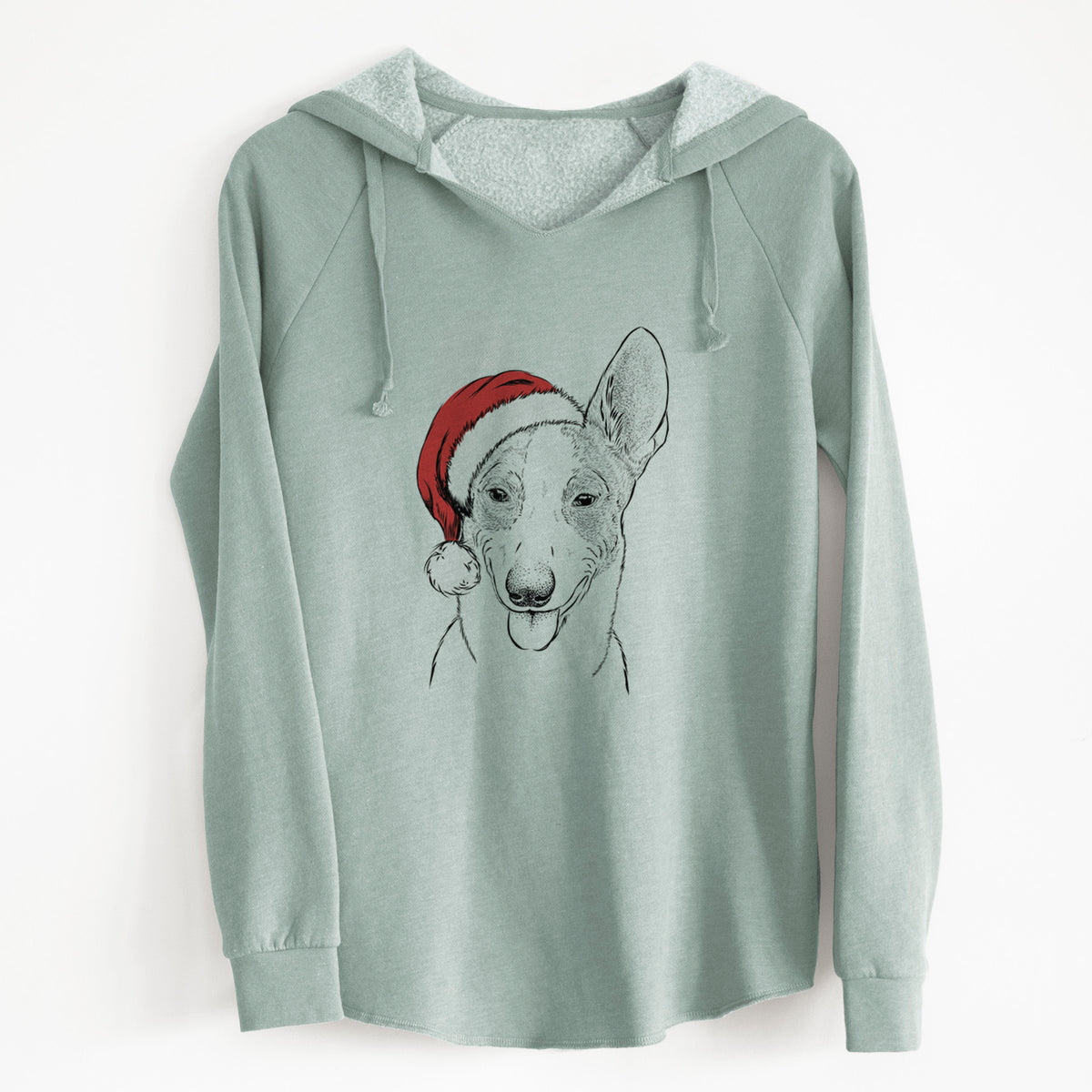Santa Berlin the Carolina Dog - Cali Wave Hooded Sweatshirt