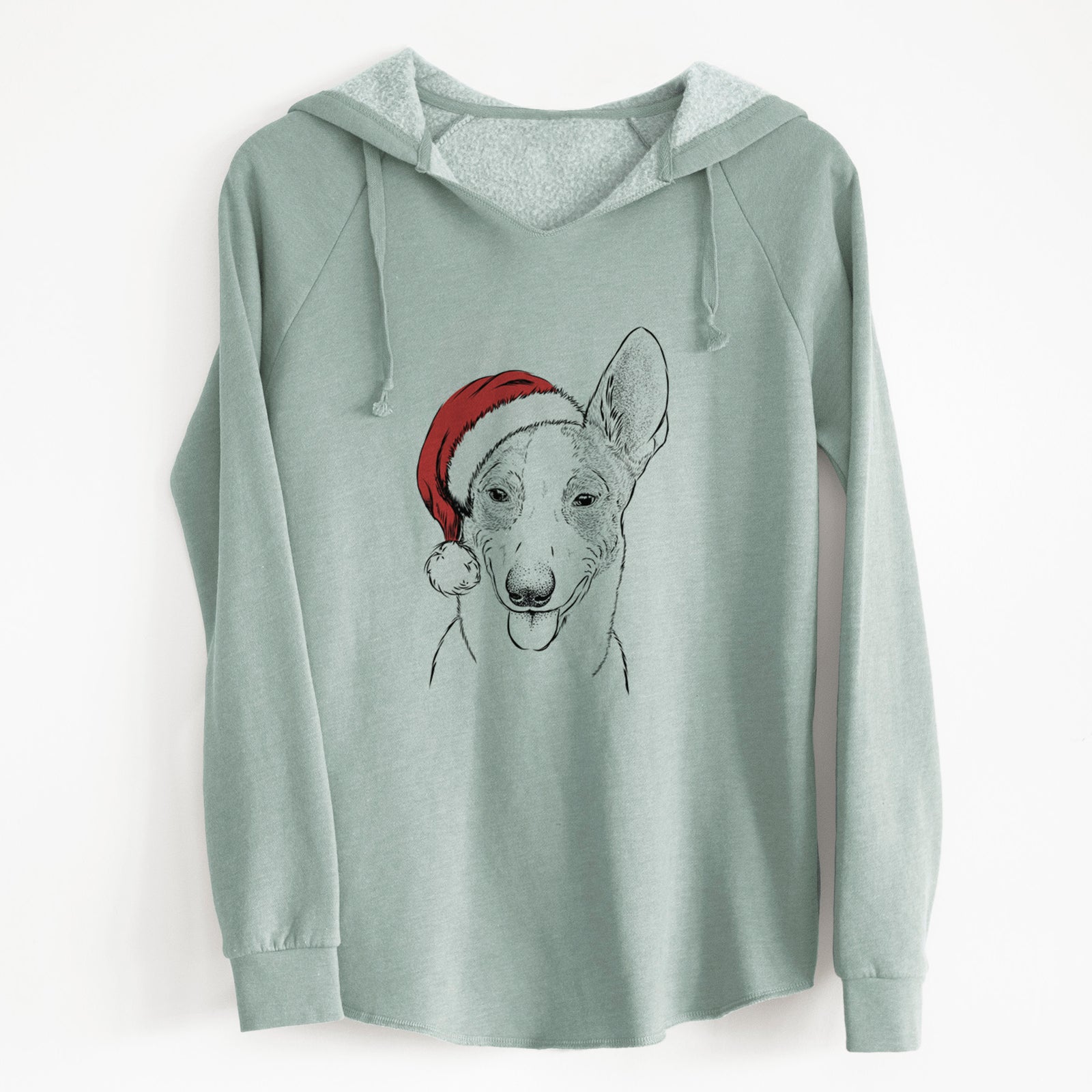 Santa Berlin the Carolina Dog - Cali Wave Hooded Sweatshirt