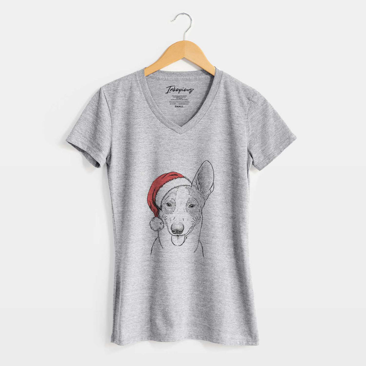 Santa Berlin the Carolina Dog - Women's V-neck Shirt