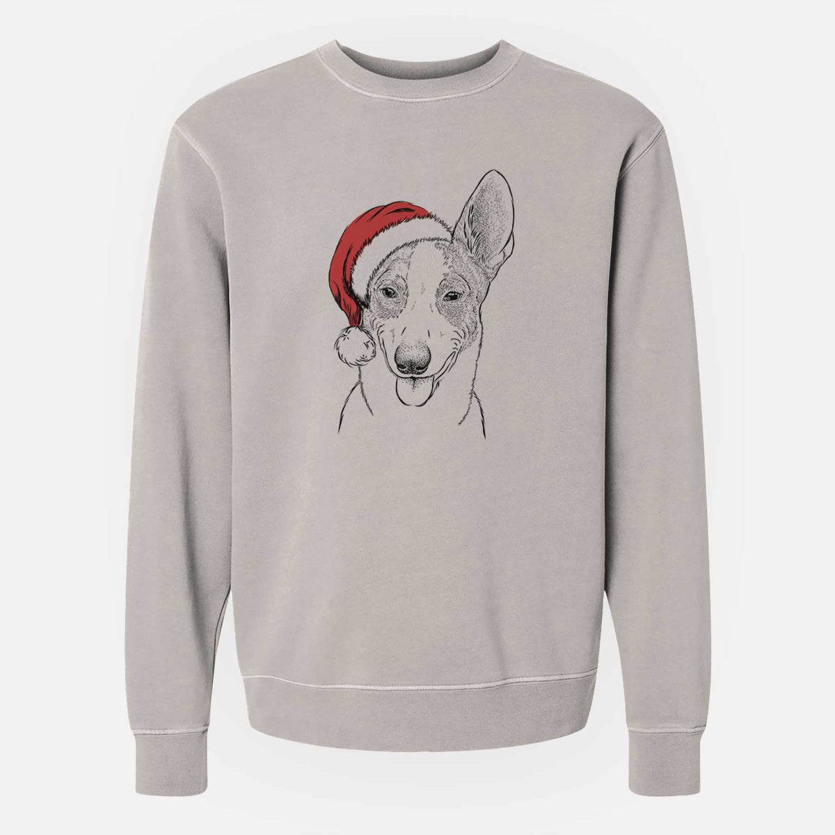 Santa Berlin the Carolina Dog - Unisex Pigment Dyed Crew Sweatshirt