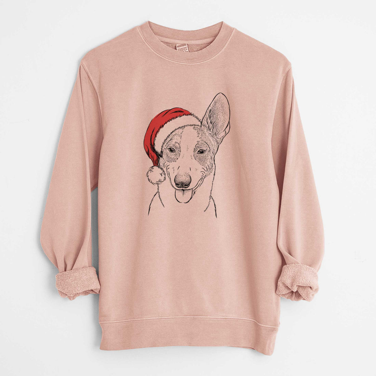 Santa Berlin the Carolina Dog - Unisex Pigment Dyed Crew Sweatshirt