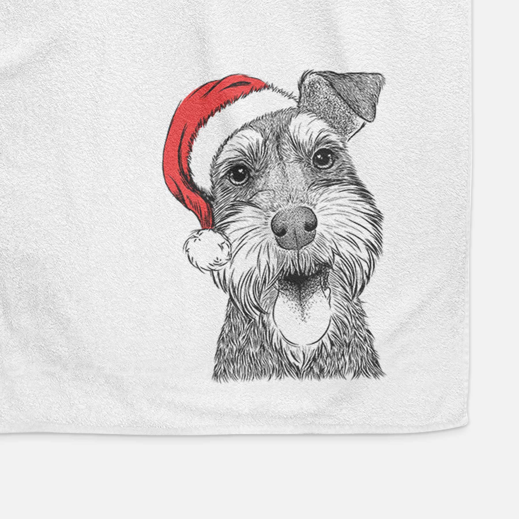 Bernadette the Mini Schnauzer Decorative Hand Towel