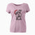 Santa Bernadette the Mini Schnauzer - Women's V-neck Shirt