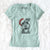 Santa Bernadette the Mini Schnauzer - Women's V-neck Shirt