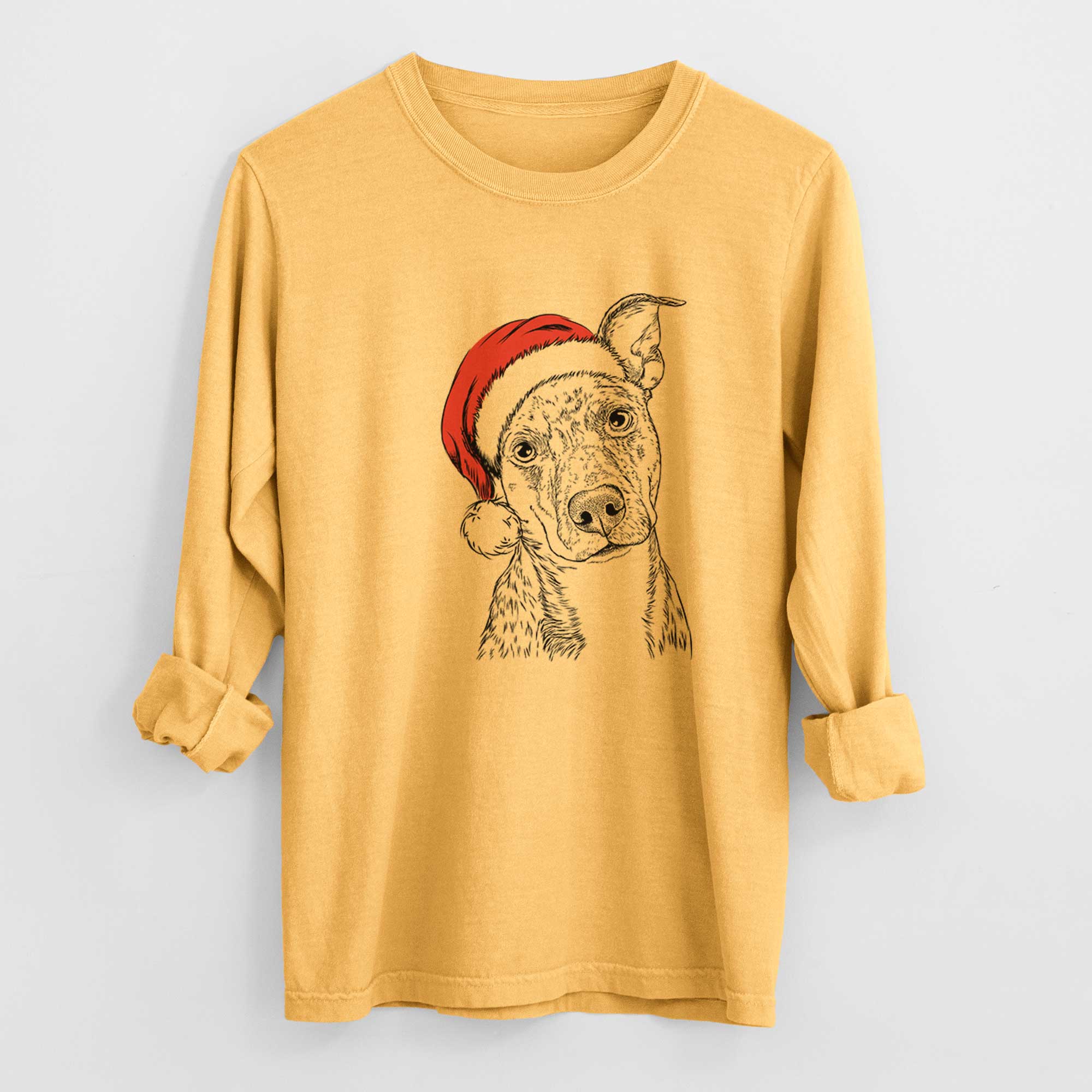 Santa Bianca the Mixed Breed - Heavyweight 100% Cotton Long Sleeve