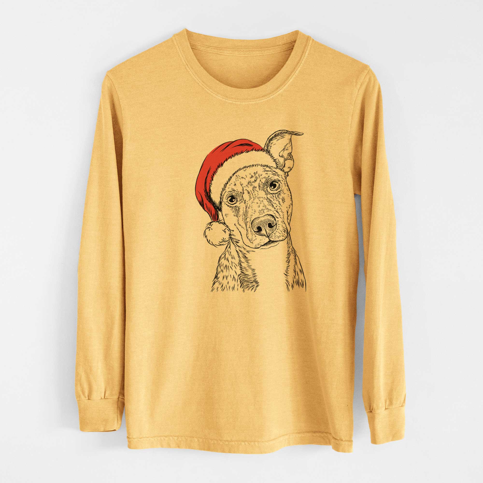 Santa Bianca the Mixed Breed - Heavyweight 100% Cotton Long Sleeve