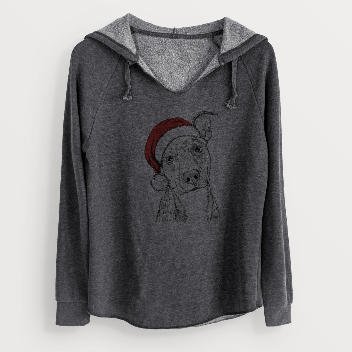 Santa Bianca the Mixed Breed - Cali Wave Hooded Sweatshirt