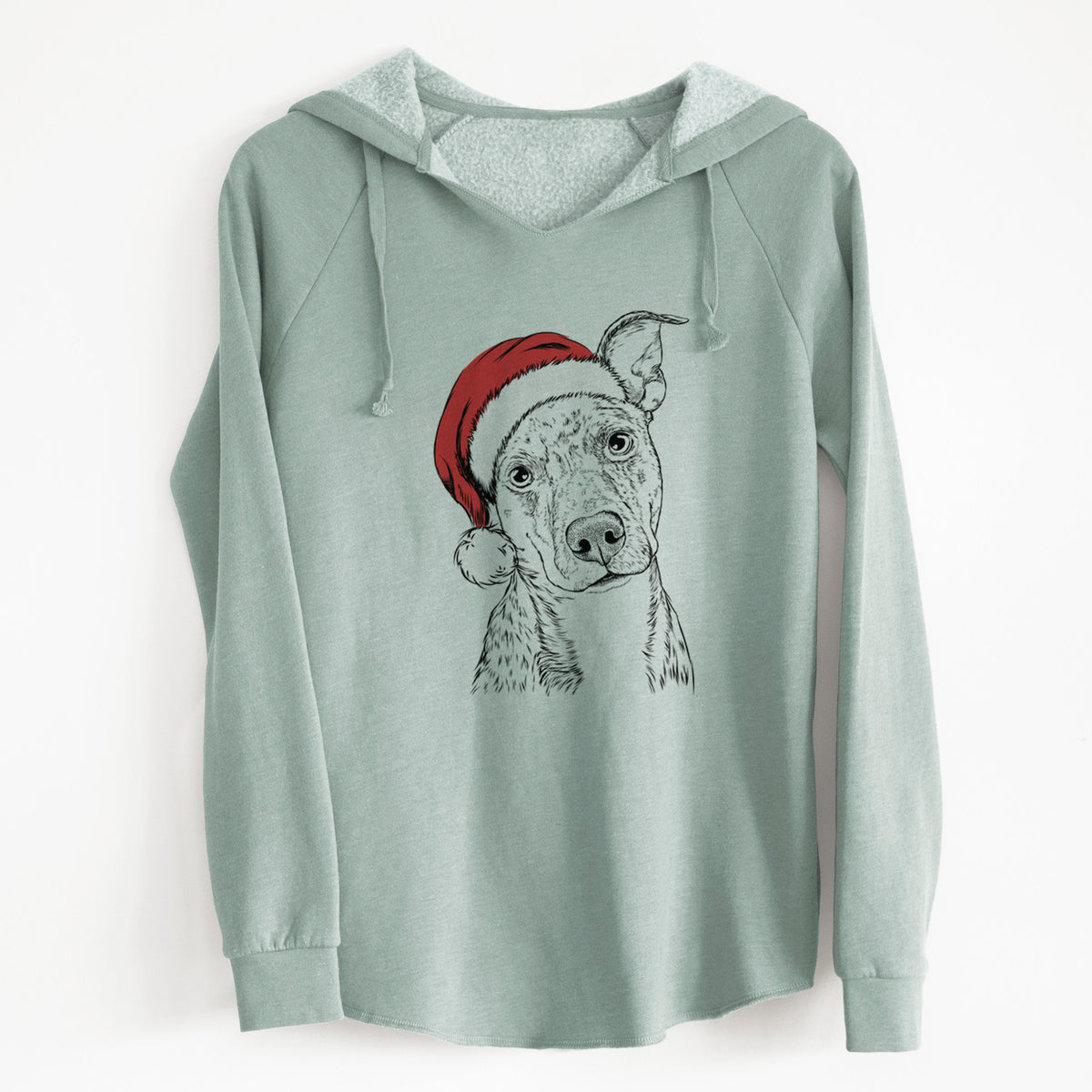 Santa Bianca the Mixed Breed - Cali Wave Hooded Sweatshirt