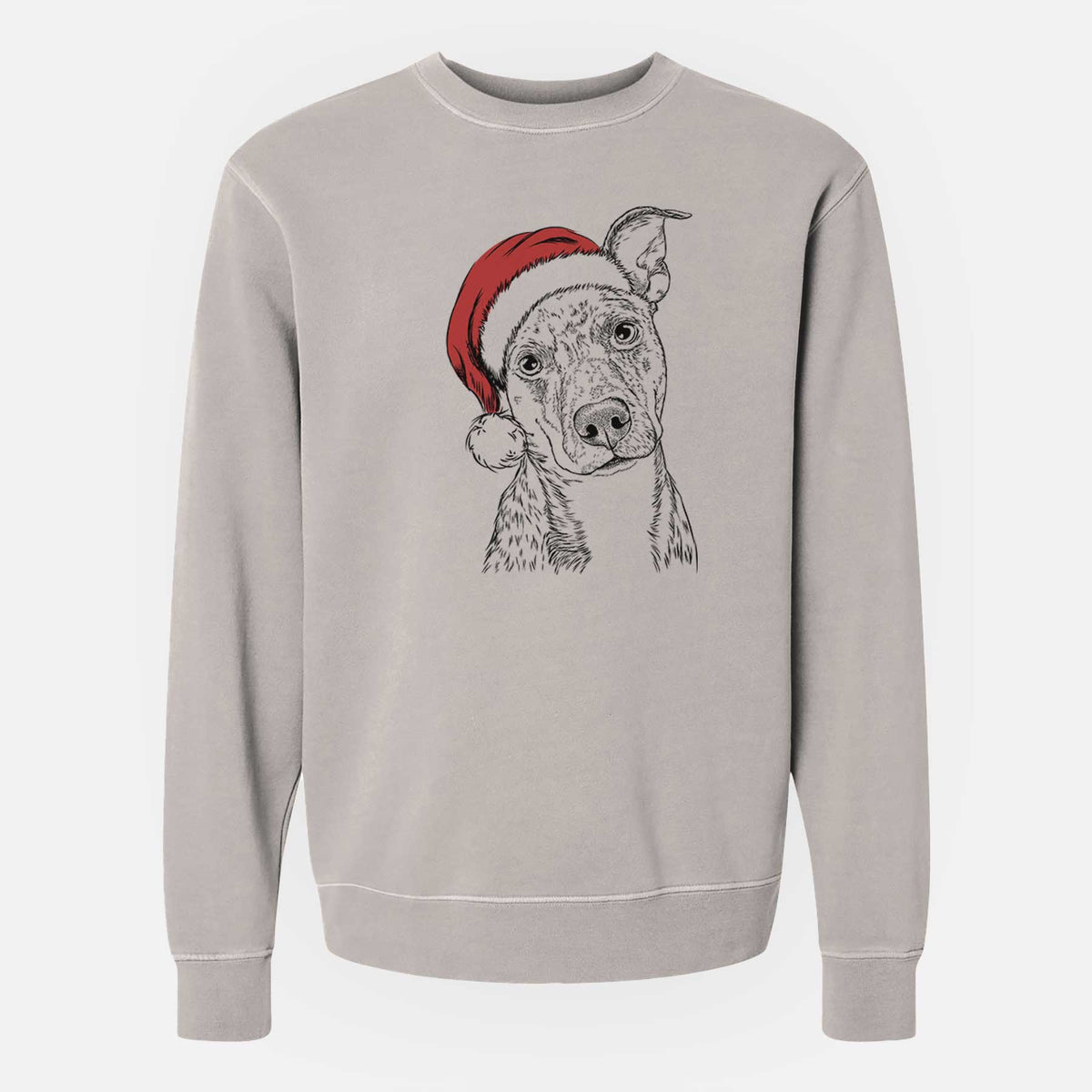 Santa Bianca the Mixed Breed - Unisex Pigment Dyed Crew Sweatshirt